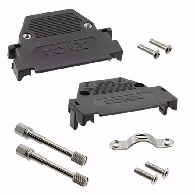 165X10259X Conec  Gusci posteriori per connettori D-Sub a forma di D